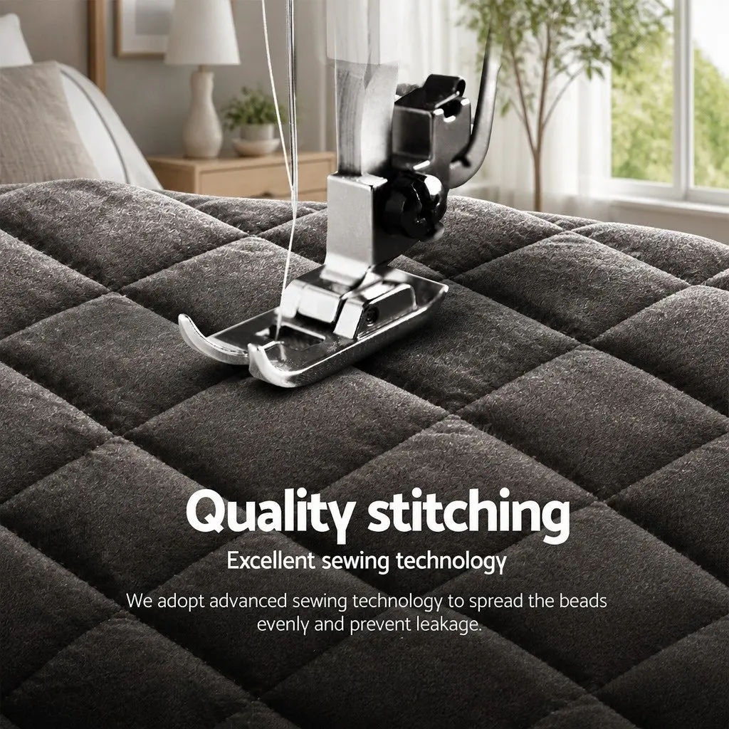 Double-Sided Charcoal Faux Mink Quilt Queen Size Bedding Set with Pillowcases