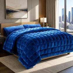 Effortlessly Chic Faux Mink Quilt for Your Bedroom
