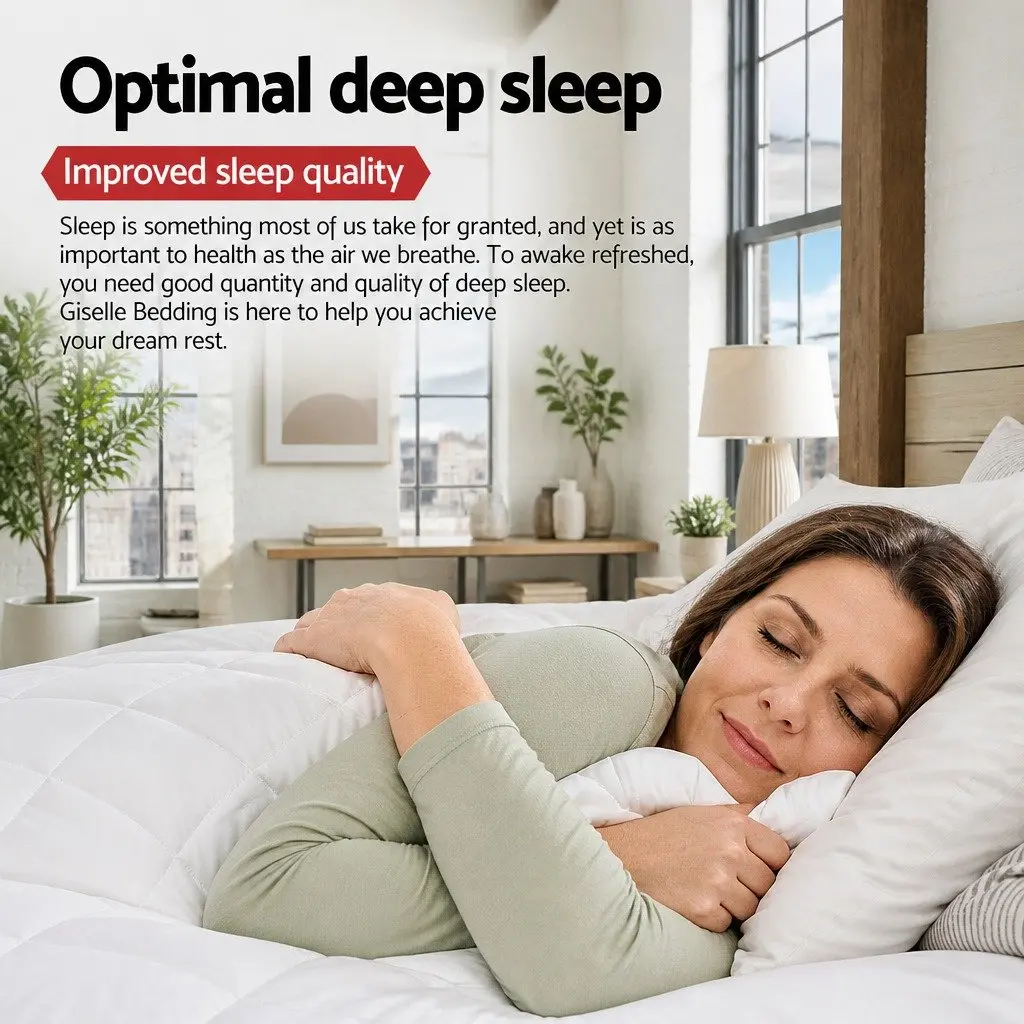Double Duvet White Double Size 800GSM Goose Down Feather Quilt Winter Blanket