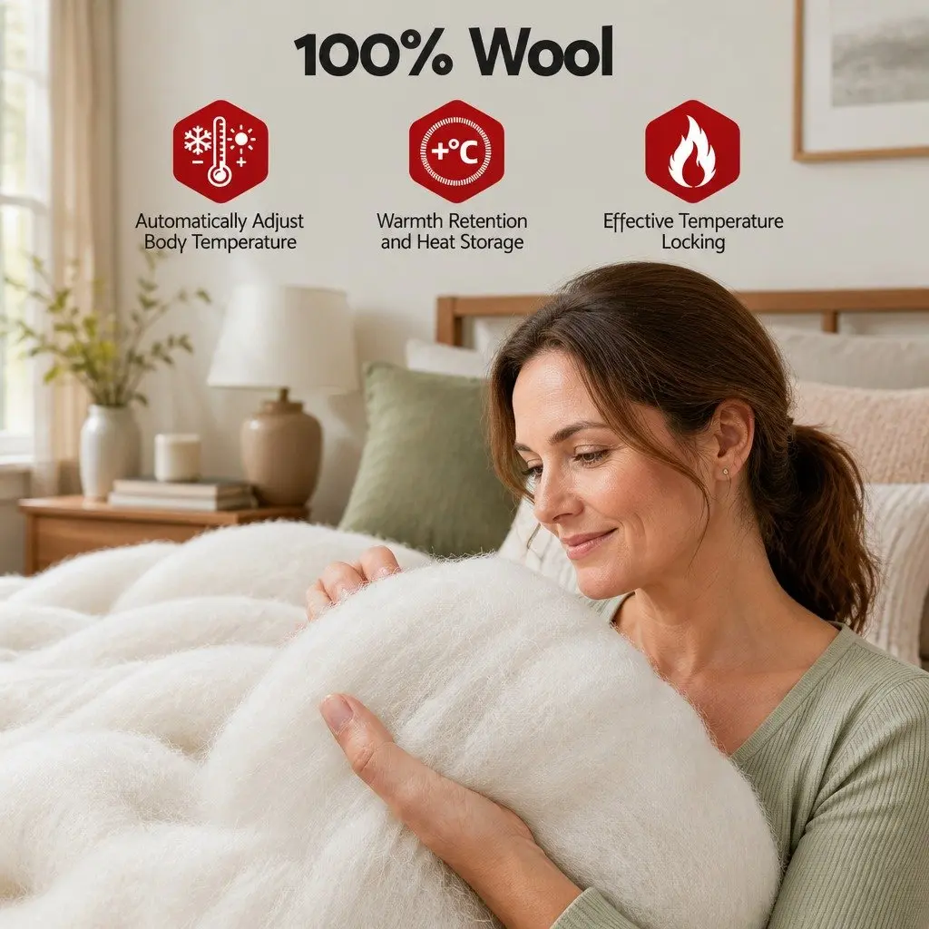 Super King Wool Quilt, 800GSM