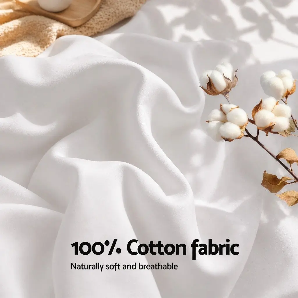 King Wool Quilt 800GSM Winter Doona Baffle Box Construction White Bedding Warm