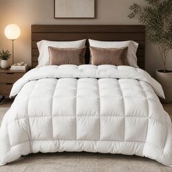 Wool Quilt Queen 800GSM Winter Doona Baffle Box Construction Extra Thick Bedding
