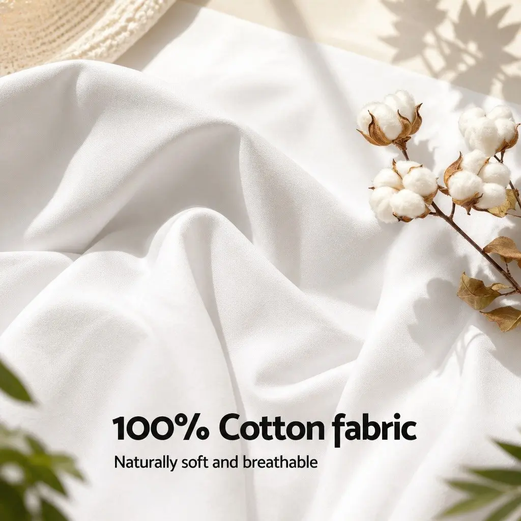 Wool Quilt White Queen 800GSM Winter Baffle Box Construction Extra Thick Bedding