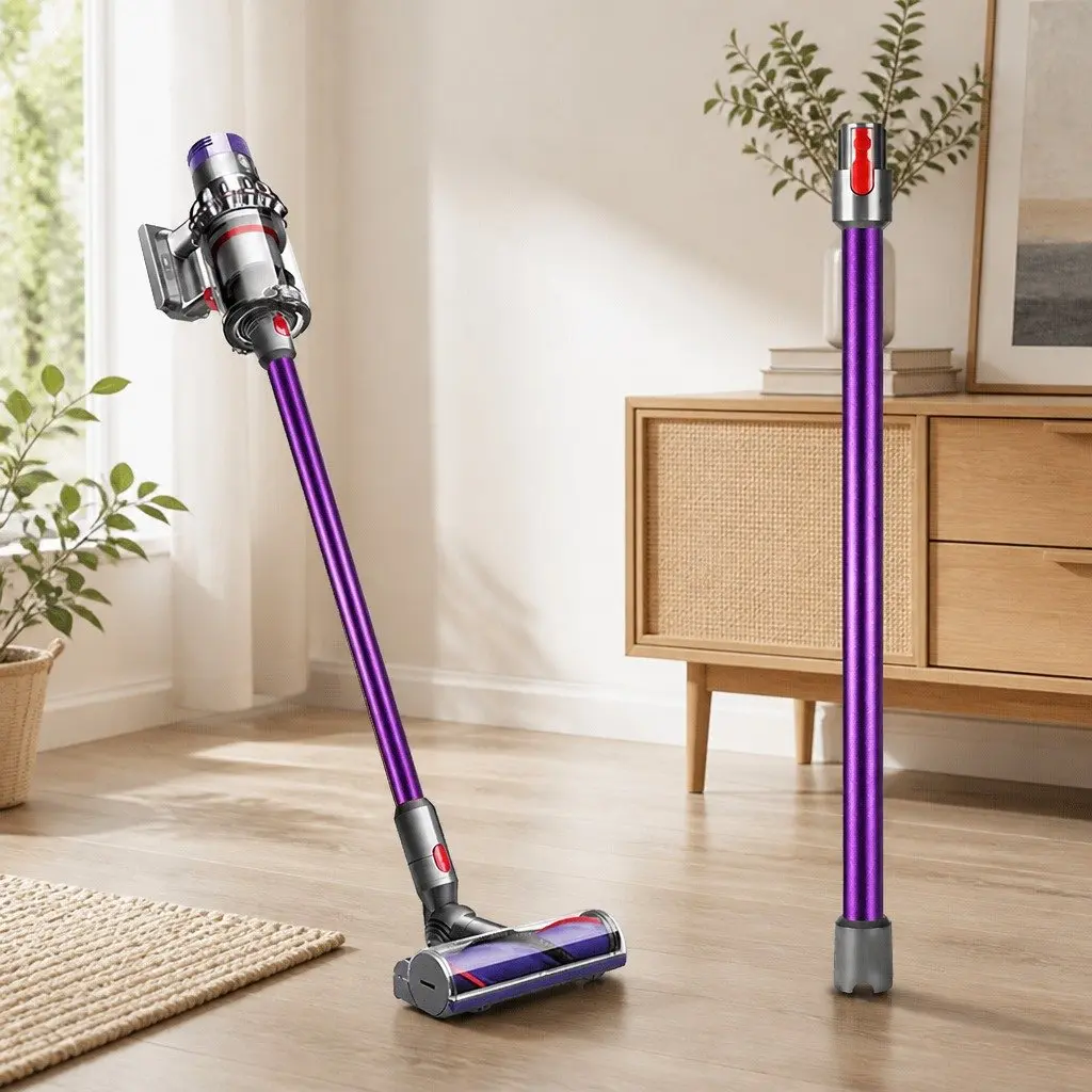 Vacuum Cleaner Replacement Wand Stick Orange Blue Red Purple Silver 72.5cm Durable Construction