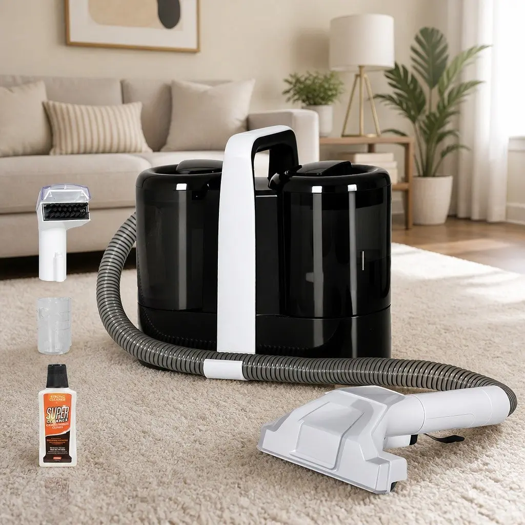 Carpet Upholstery Spot Cleaner 11KPa Portable Cleaning Machine Stairs Furniture