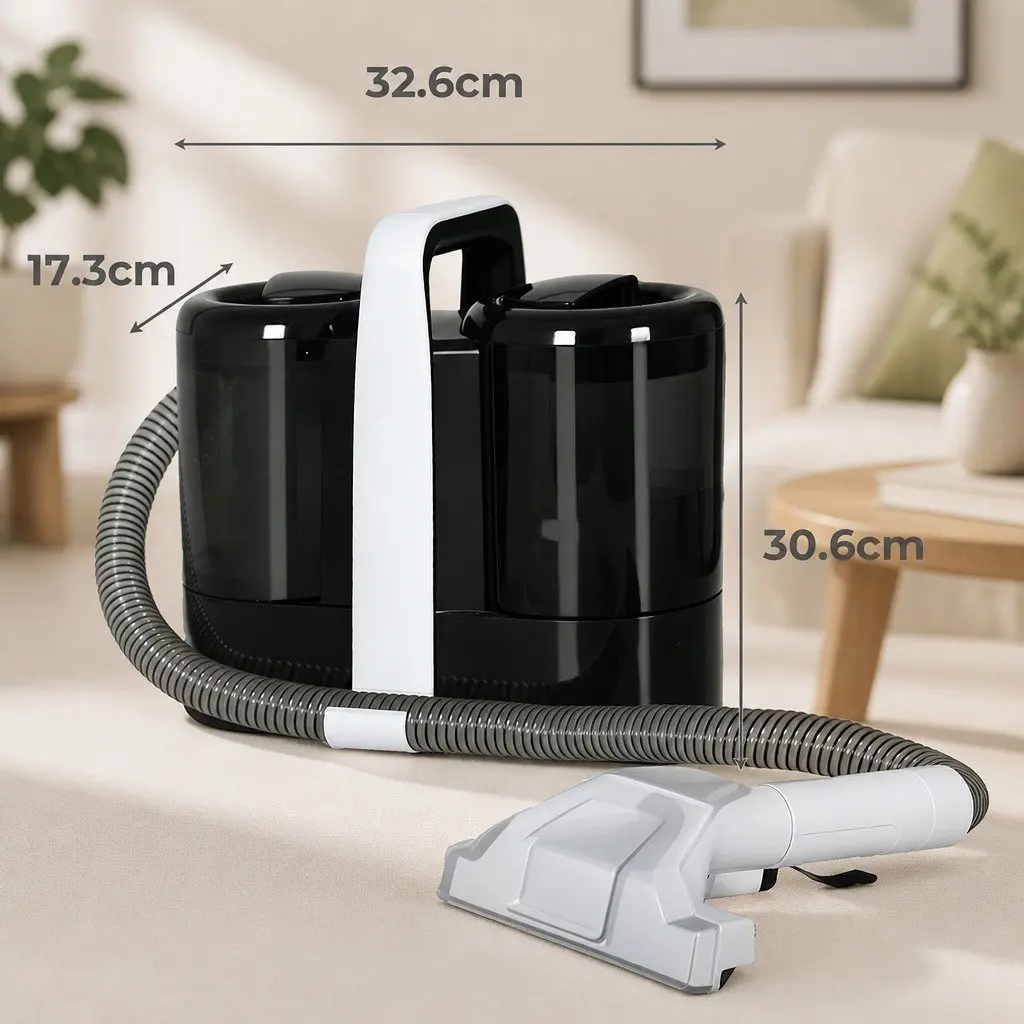 Carpet Upholstery Spot Cleaner 11KPa Portable Cleaning Machine Stairs Furniture
