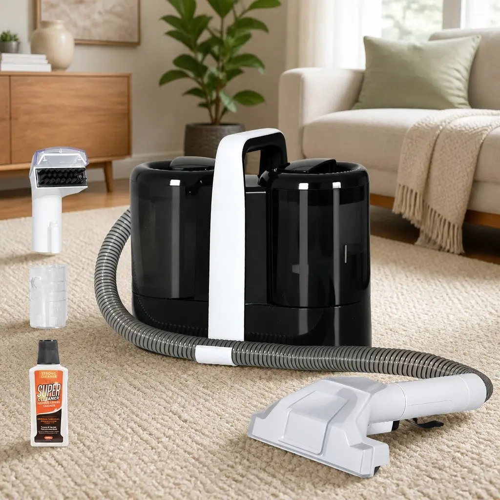 Carpet Upholstery Spot Cleaner 11KPa Portable Cleaning Machine Stairs Furniture