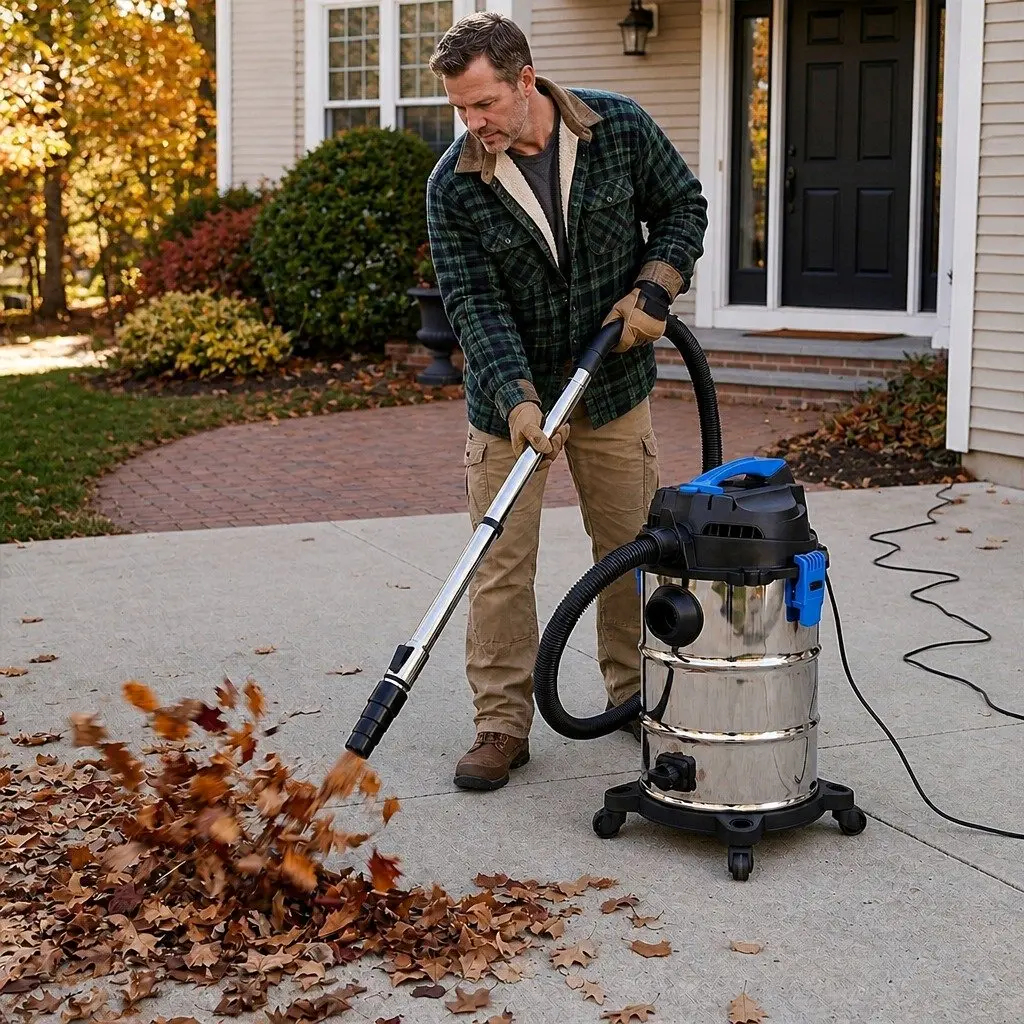 Wet Dry Vacuum Cleaner Silver 30L 1400W Powerful Motor Blower Function