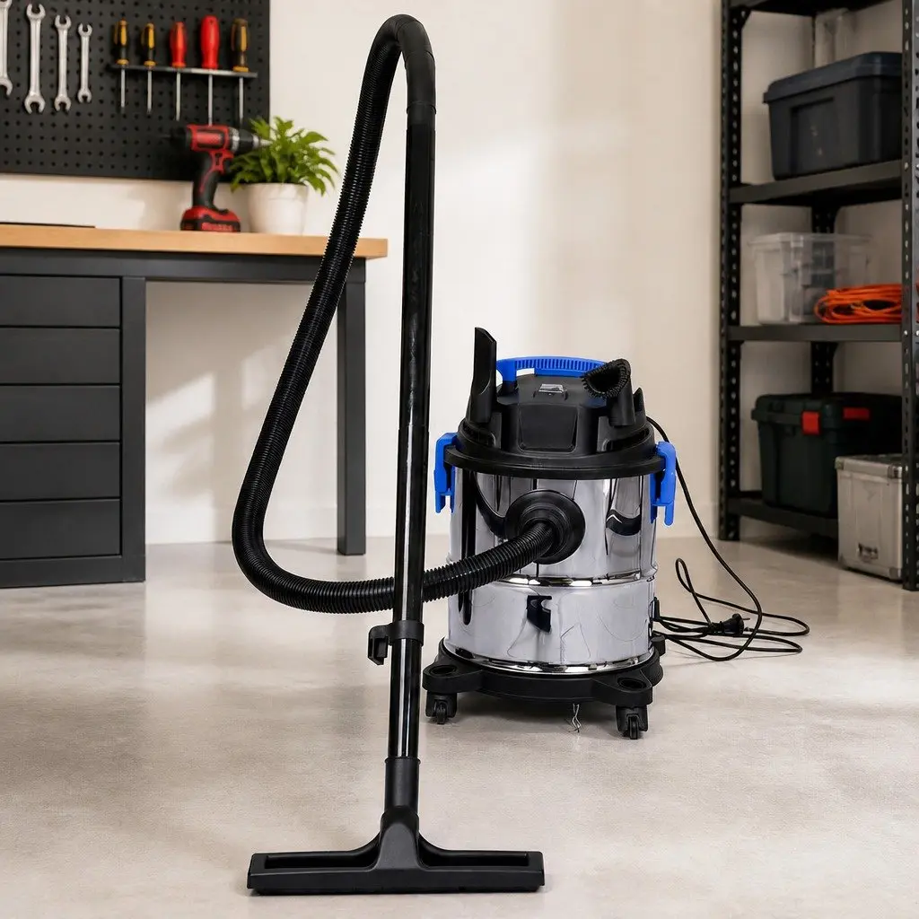 Wet Dry Vacuum Cleaner Silver 20L 1200W Motor HEPA Filter Blower 3-in-1 Function