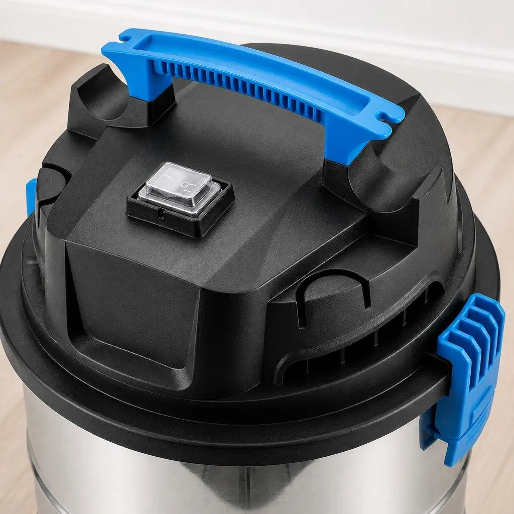 Wet Dry Vacuum Cleaner Silver 20L 1200W Motor HEPA Filter Blower 3-in-1 Function
