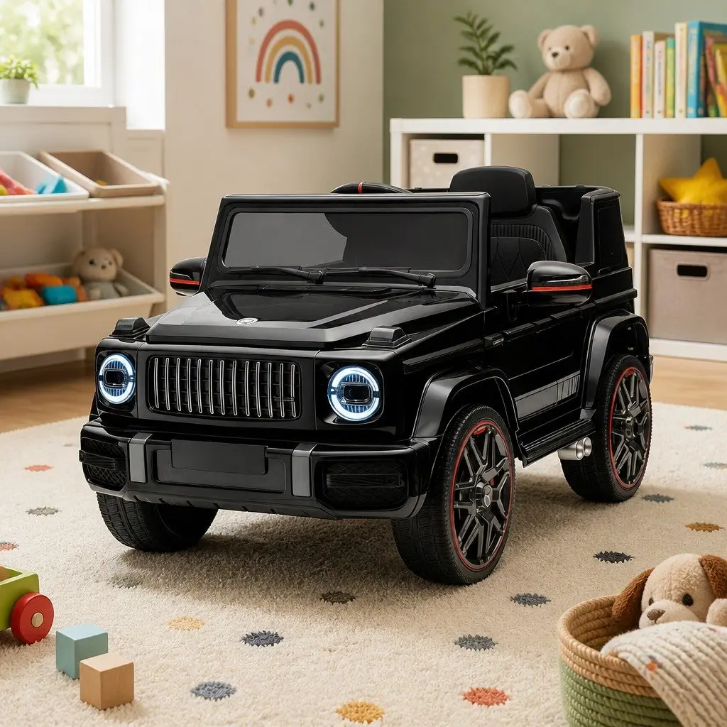 Kids Electric Ride On Car G63 Toy Vehicle Remote Control Black 12V Motor