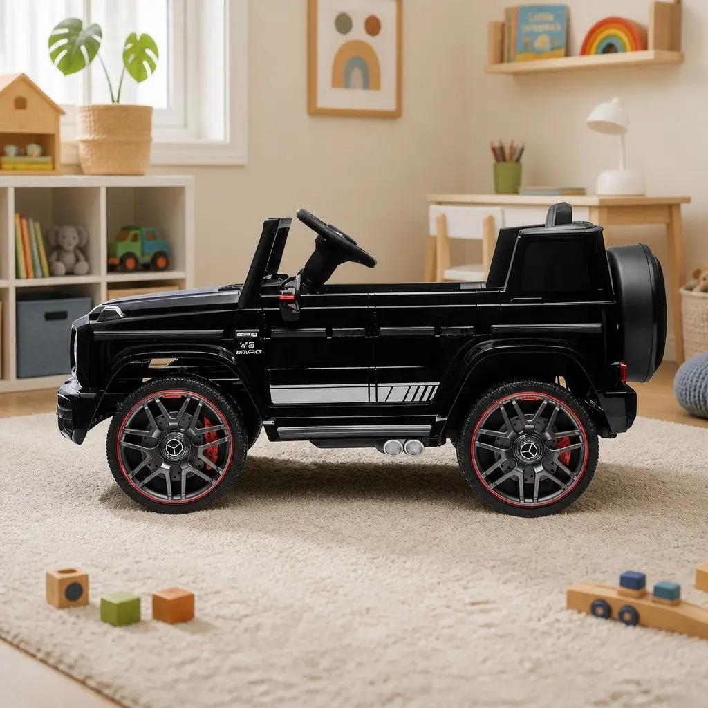 Kids Electric Ride On Car G63 Toy Vehicle Remote Control Black 12V Motor