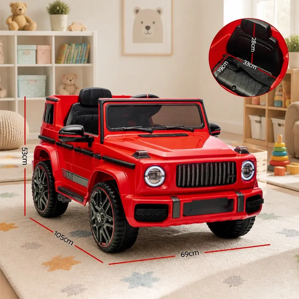 Kids Ride On Car Red 12V Battery Remote Control Manual Modes