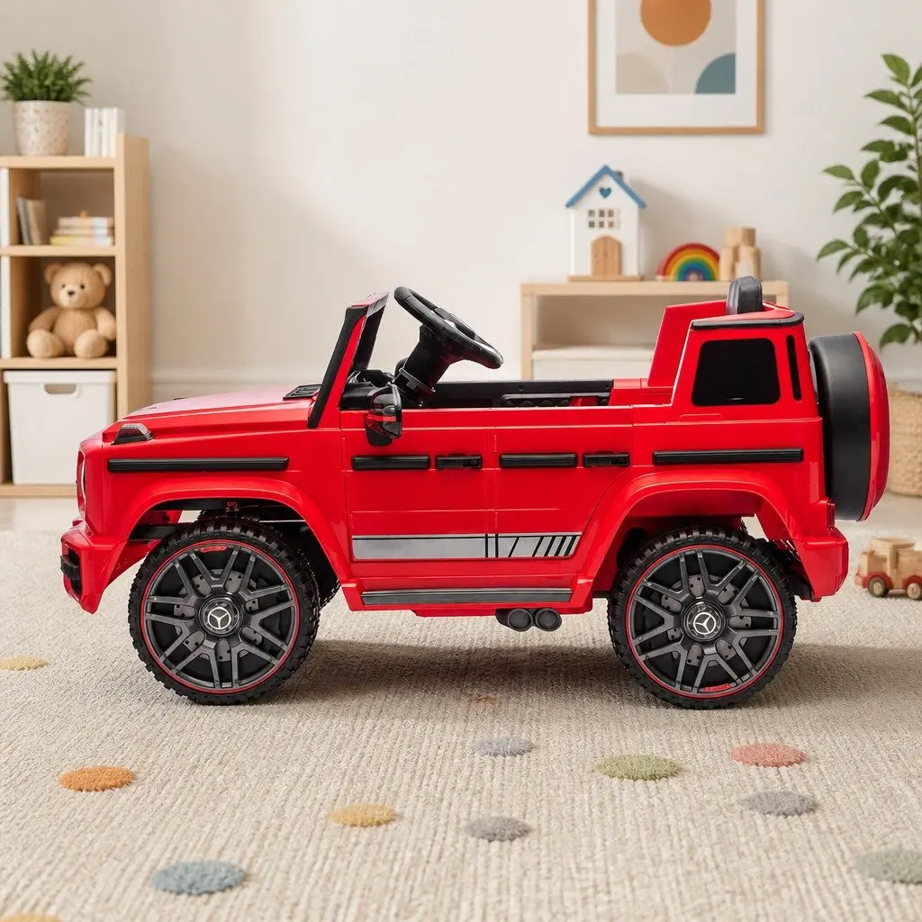 Kids Ride On Car Red 12V Battery Remote Control Manual Modes