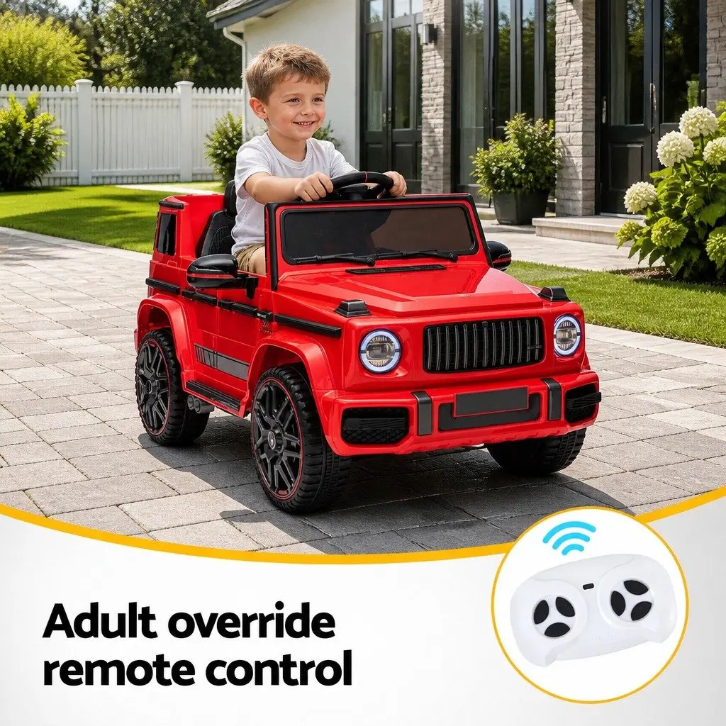 Kids Ride On Car Red 12V Battery Remote Control Manual Modes