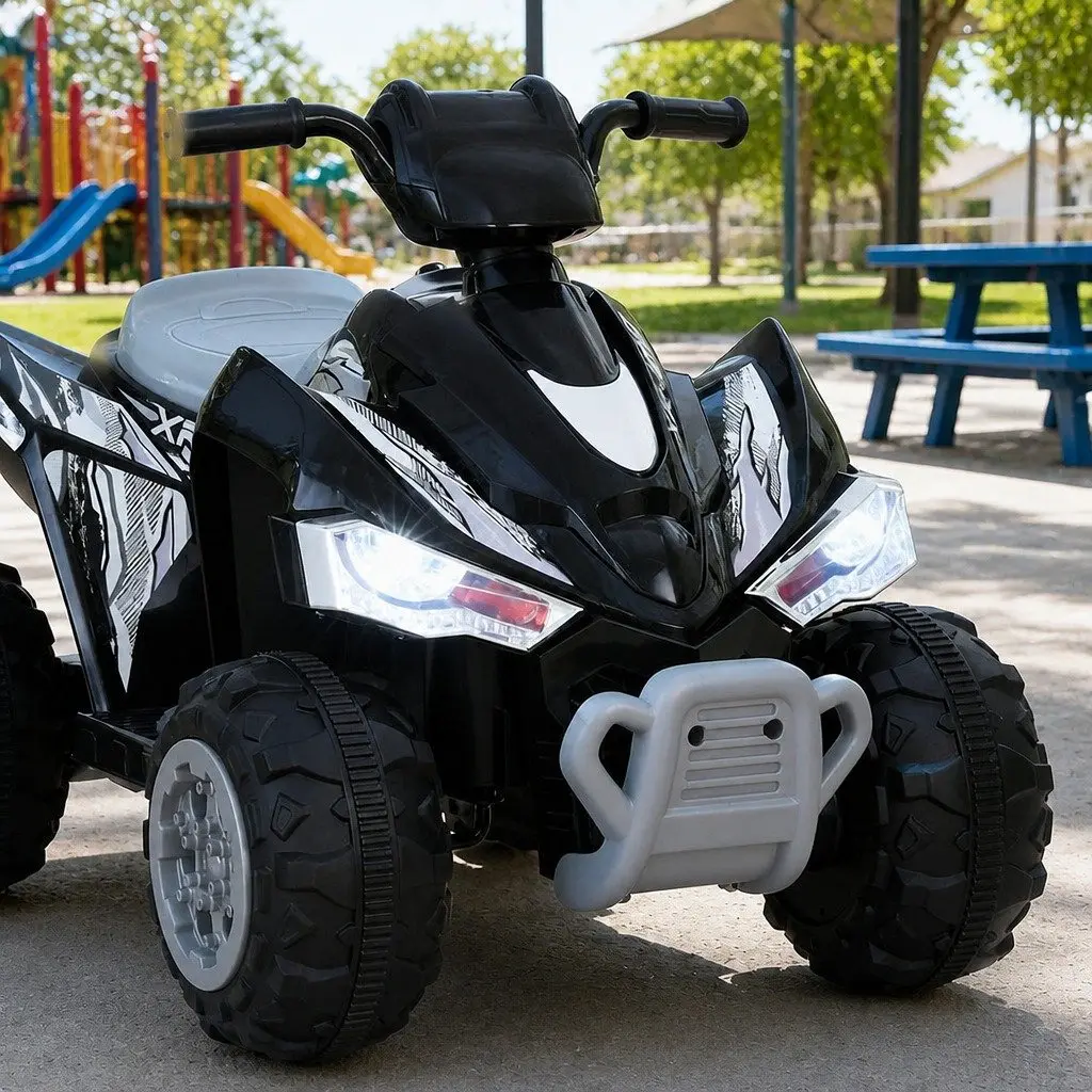 Kids Ride On Car ATV Quad Electric Toy 12V Motor Outdoor Motorbike Black