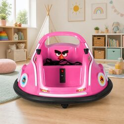 Compact and Fun Pink Kids Bumper Car for Driving Joy
