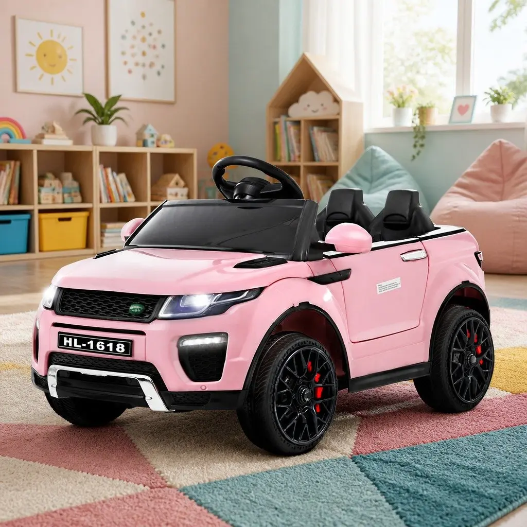 Kids Electric Ride On Car 12V Battery Operated Toy Vehicle Remote Control Pink