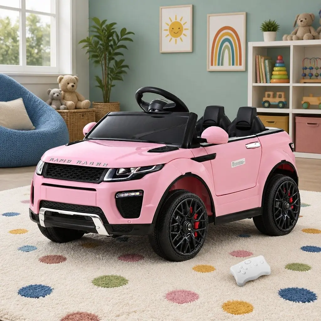 Kids Electric Ride On Car 12V Battery Operated Toy Vehicle Remote Control Pink