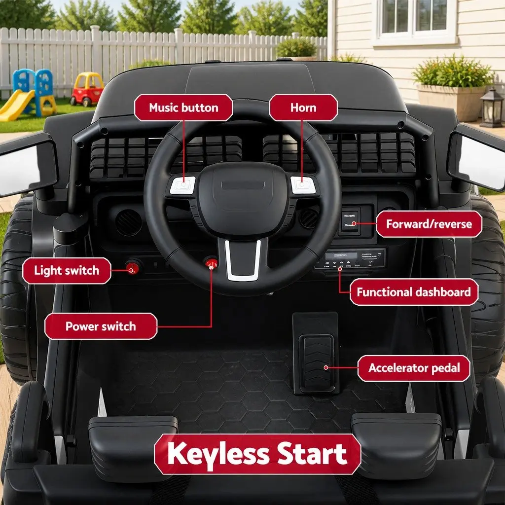 Electric Ride On Car for Kids with Remote Control