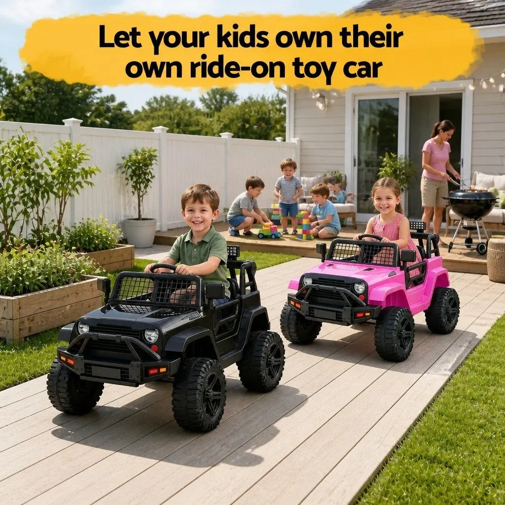 Electric Ride On Car for Kids with Remote Control