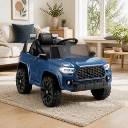 Kids Electric Ride On Car 12V Tacoma Toy with Remote Control Blue