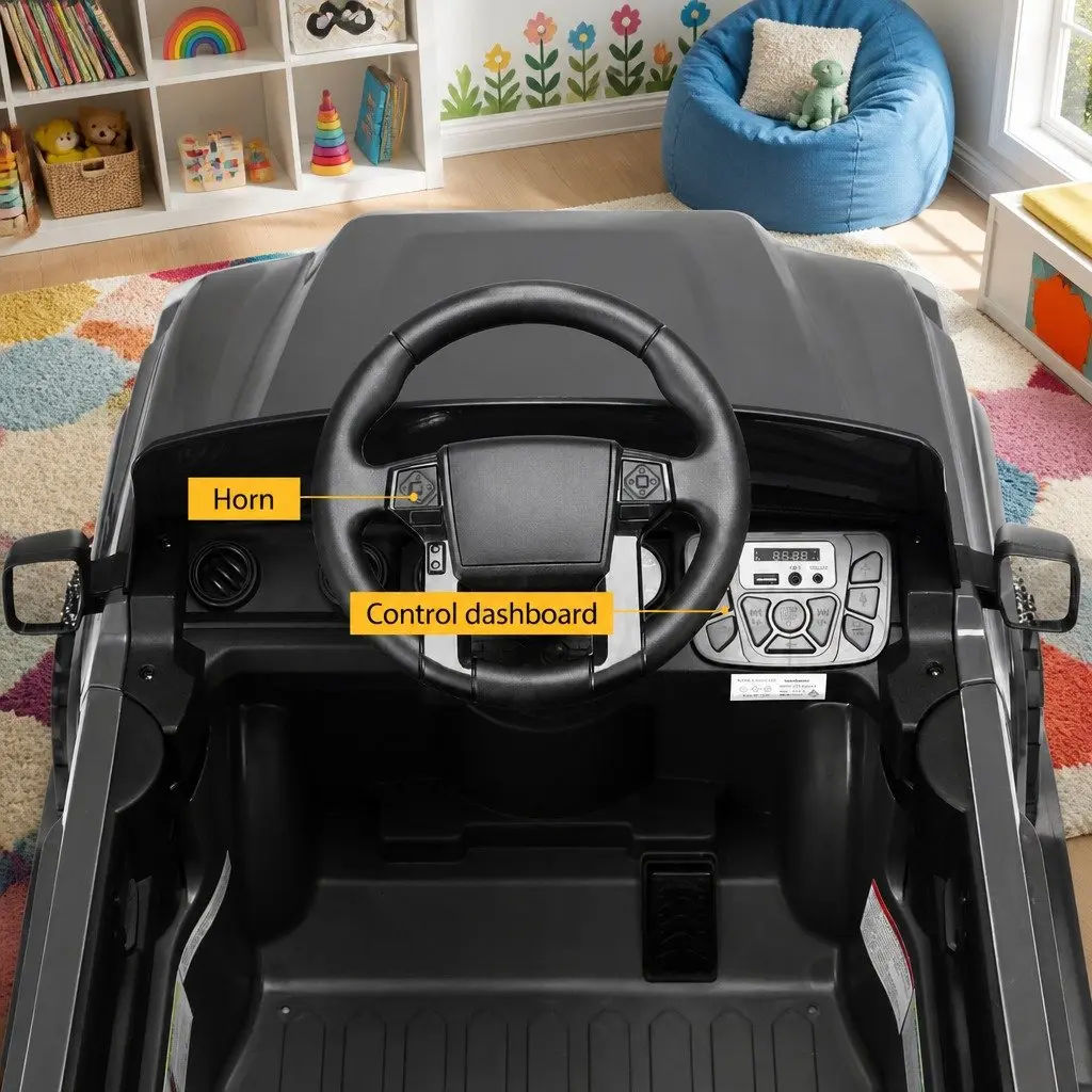 Kids Electric Tacoma Ride-On Car Grey