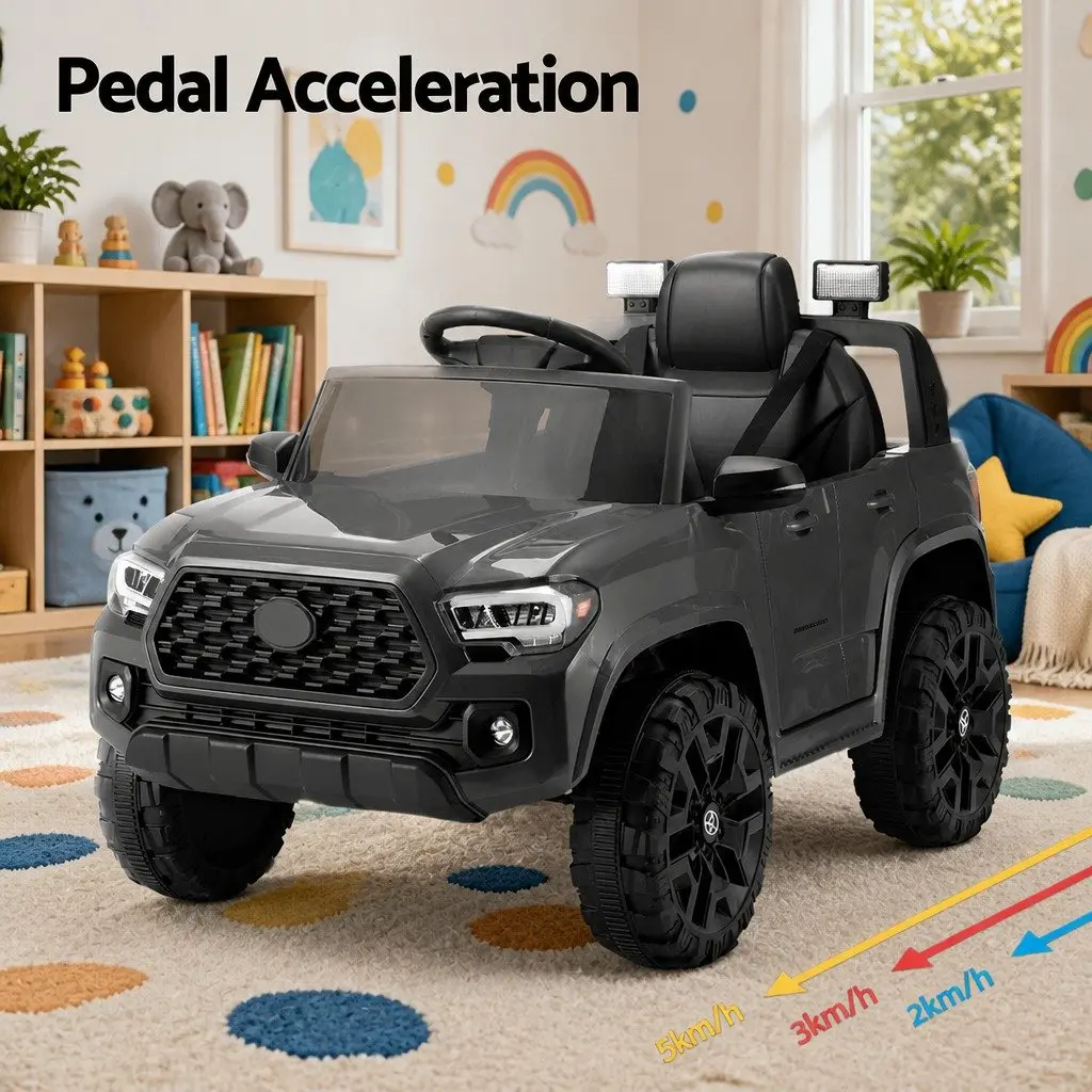 Kids Electric Tacoma Ride-On Car Grey