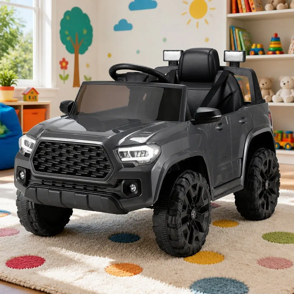 Kids Electric Tacoma Ride-On Car Grey