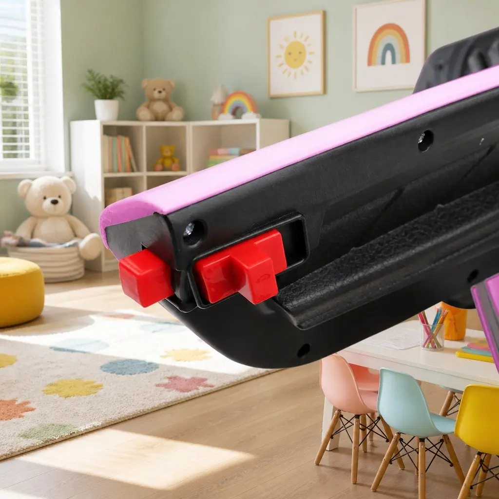 Kids Ride On Car Pink 12V Remote Control Headlight Music