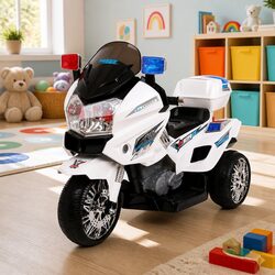 Compact and Easy: Electric Ride-On Police Car for Kids