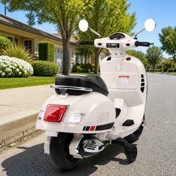 Kids Electric Ride On Motorbike White Style Battery Powered Bike Scooter