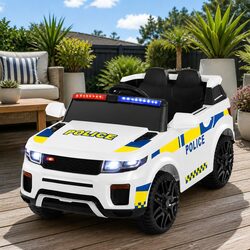 Compact and Fun Electric Ride On Police Car for Kids