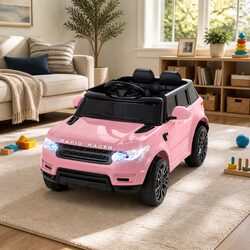 Compact Pink 12V Electric SUV Ride On Car for Kids