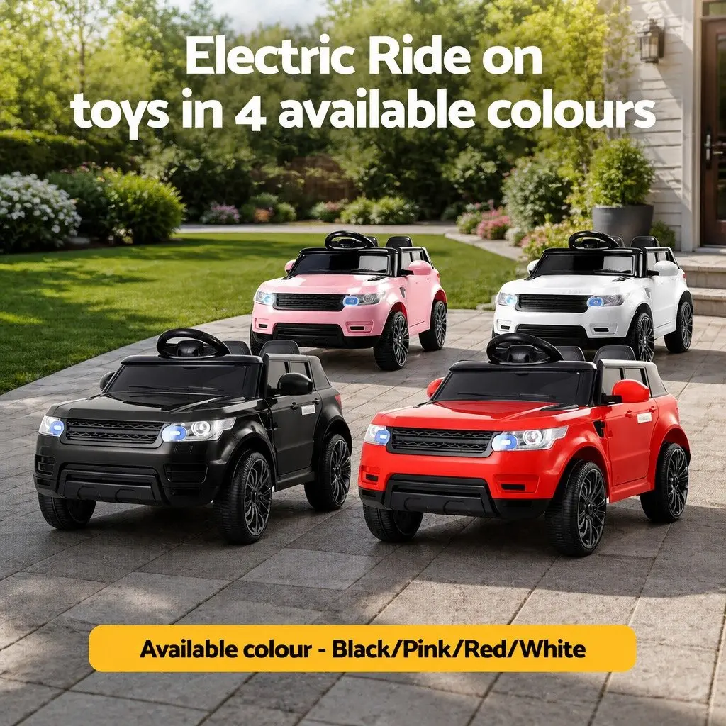 Kids Ride On Car Red 12V Remote Control Pedal Powered Twin Motors Safety Seat Belt