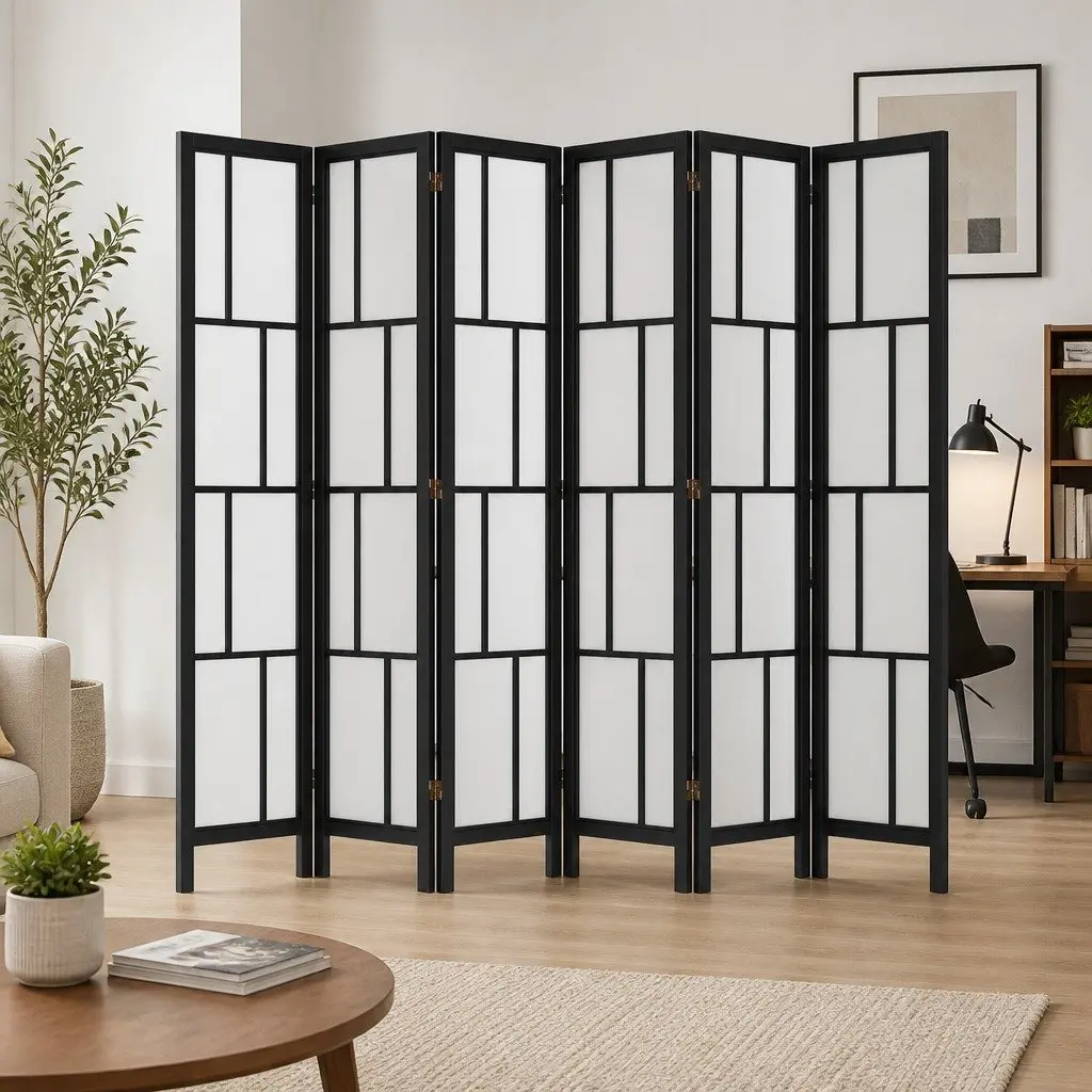 6 Panel Folding Room Divider 170cm