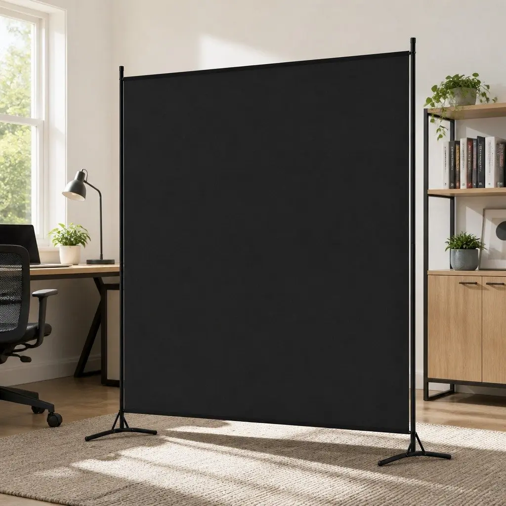 Room Divider Screen 175x180cm Fabric Privacy Partition Home Office Portable