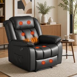 Concise Manual Massage Recliner Chair Features