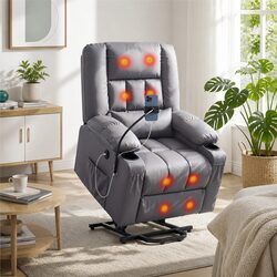 Compact Power Lift Recliner Chair with Massage Function