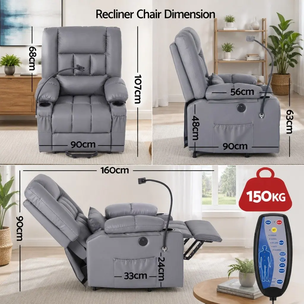 Power Lift Recliner Chair with Massage Function