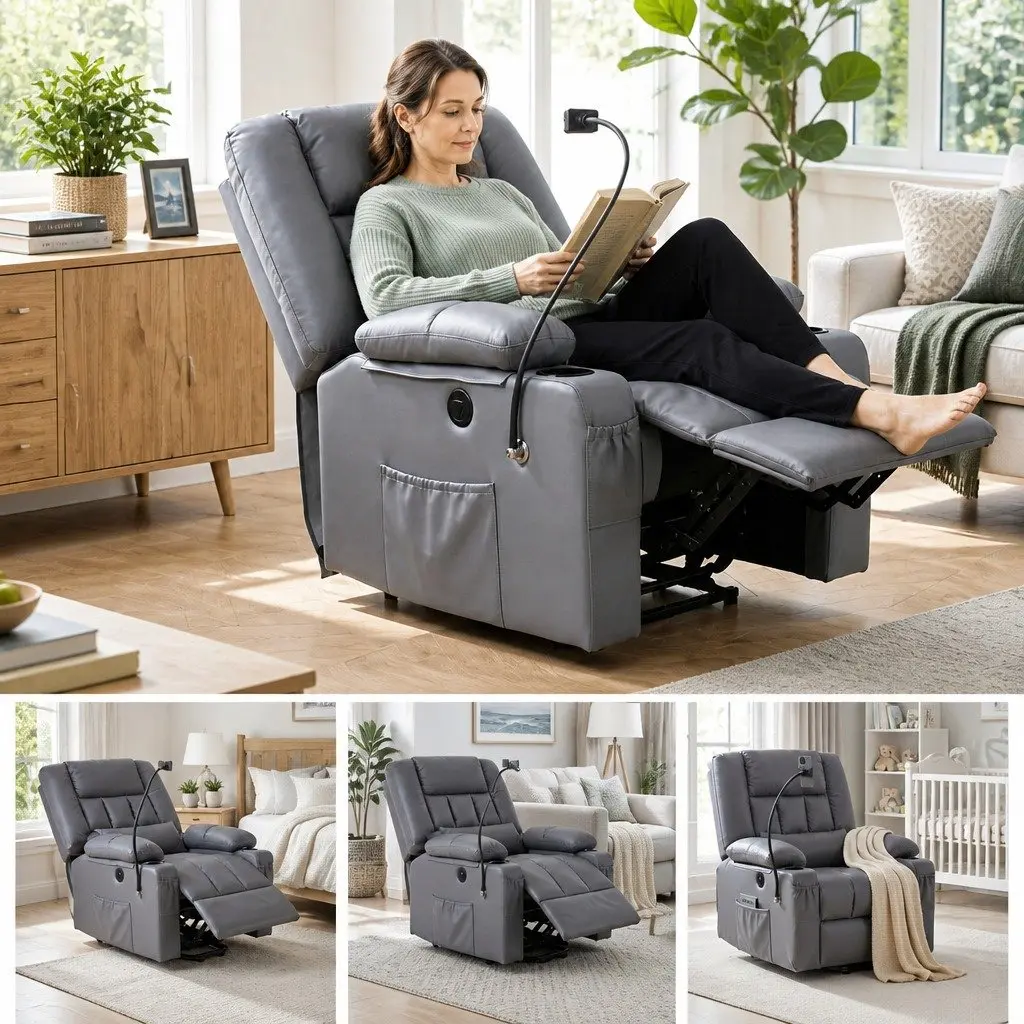 Power Lift Recliner Chair with Massage Function