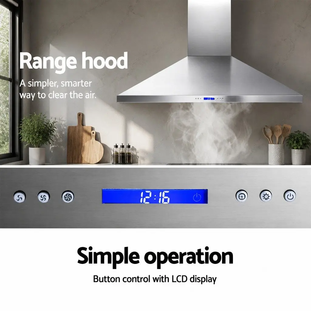 Wall Mount Range Hood Silver 1500mm Commercial Kitchen Extractor 3000m3/hr Extraction Power