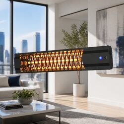 Compact 2000W Electric Infrared Heater for Efficient Warmth