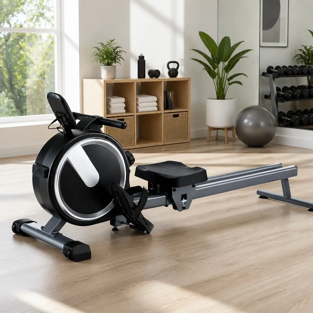 Magnetic Rowing Machine with Adjustable Resistance