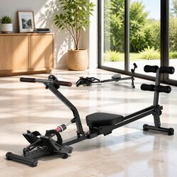 Compact and Efficient Hydraulic Rowing Machine for Workouts