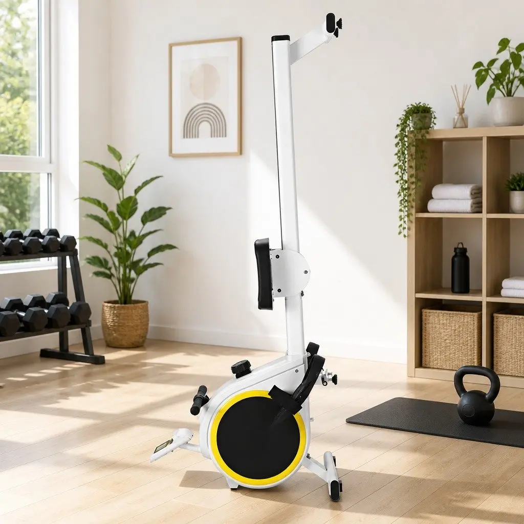 Rowing Machine Black 167 x 44 x 67cm 16 Resistance Levels Magnetic Brake System