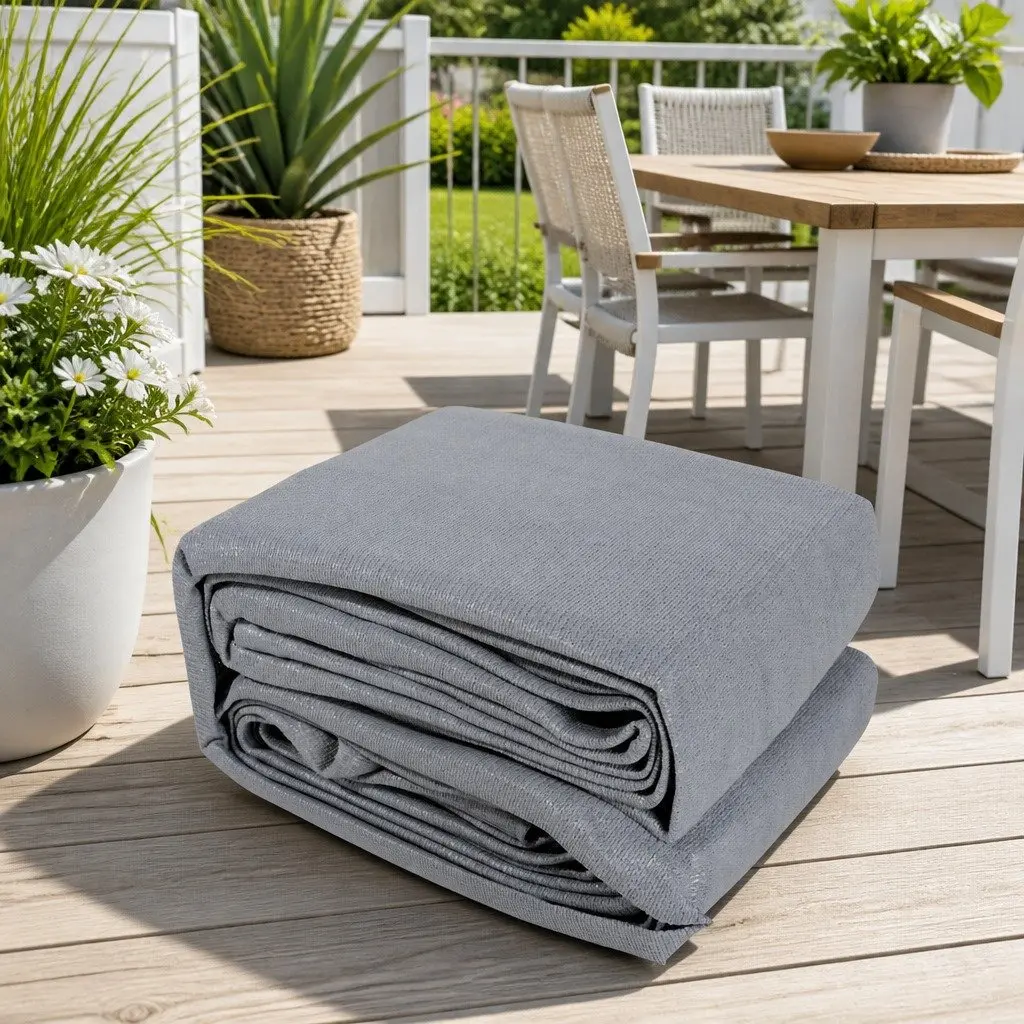 Square Shade Sail Grey 3x3m UV Protection Outdoor Patio Pool Deck Sunshade Cloth
