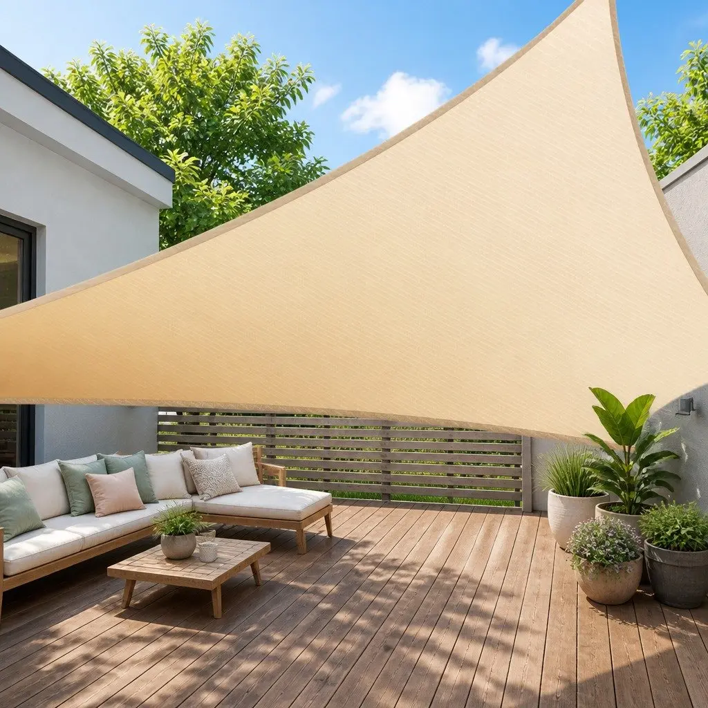 Triangle Shade Sail for Outdoor Protection