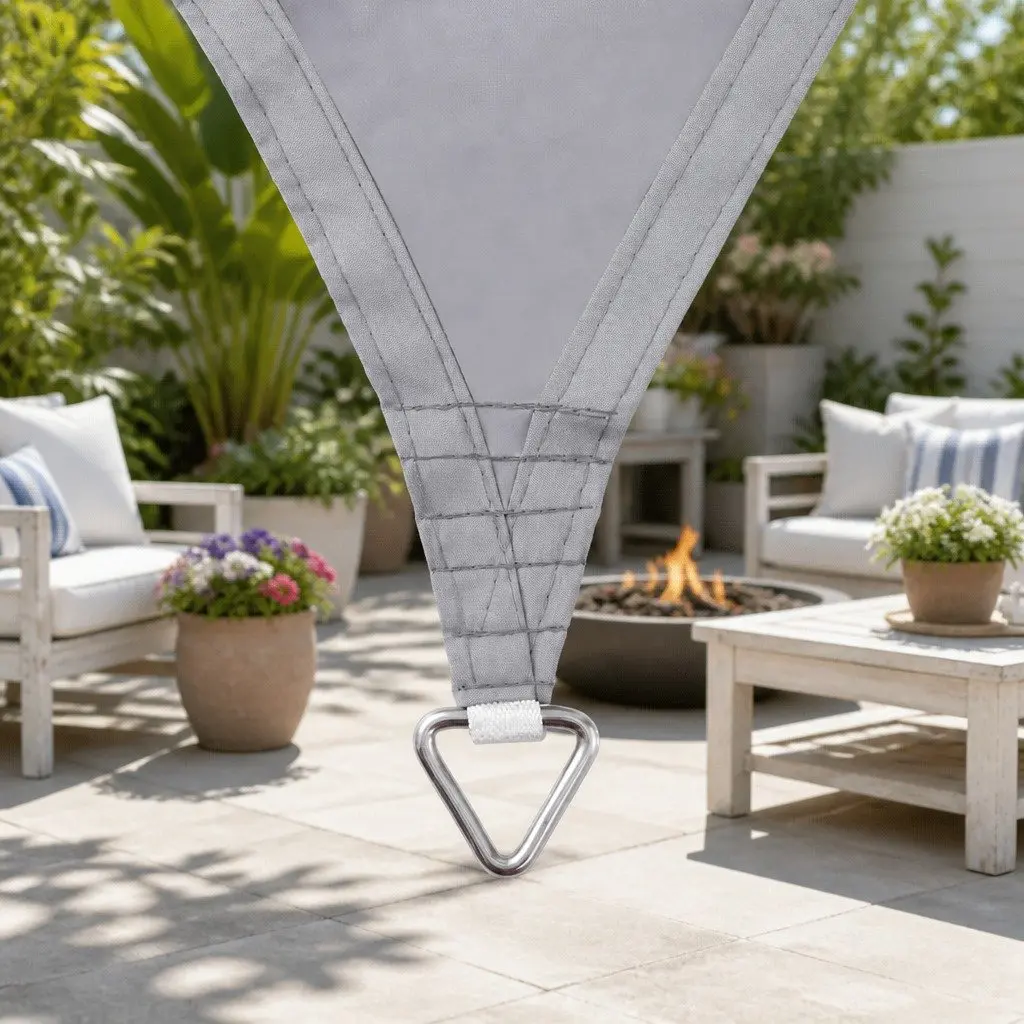 Waterproof Shade Sail Canopy 3x5m Grey Commercial Grade UV Protection Outdoor