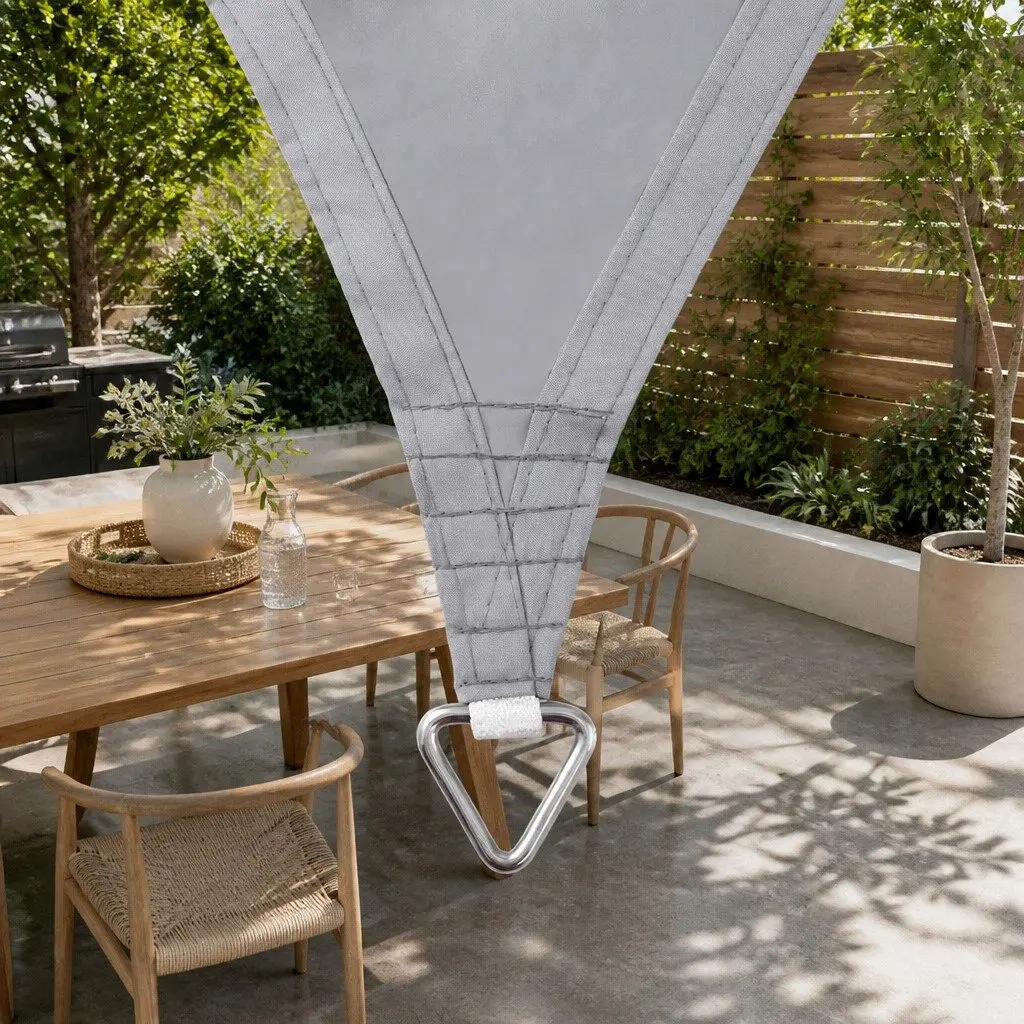Triangle Shade Sail Grey 4x4x4m Waterproof UV Protection